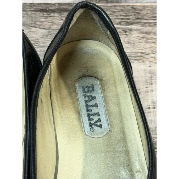 Bally Celeste Ballerina Women Flat Shoes Black Made in Italy Size 5 - Picture 6 of 13